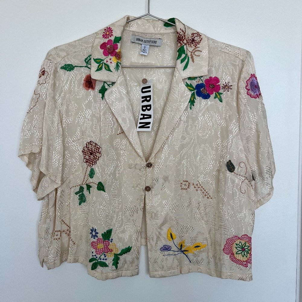 Urban Outfitters Cropped Vintage Blouse
